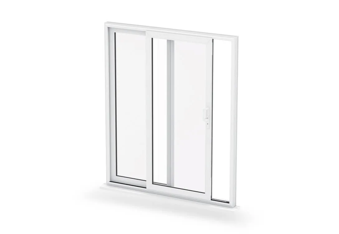Modern white uPVC patio doors with multiple panels