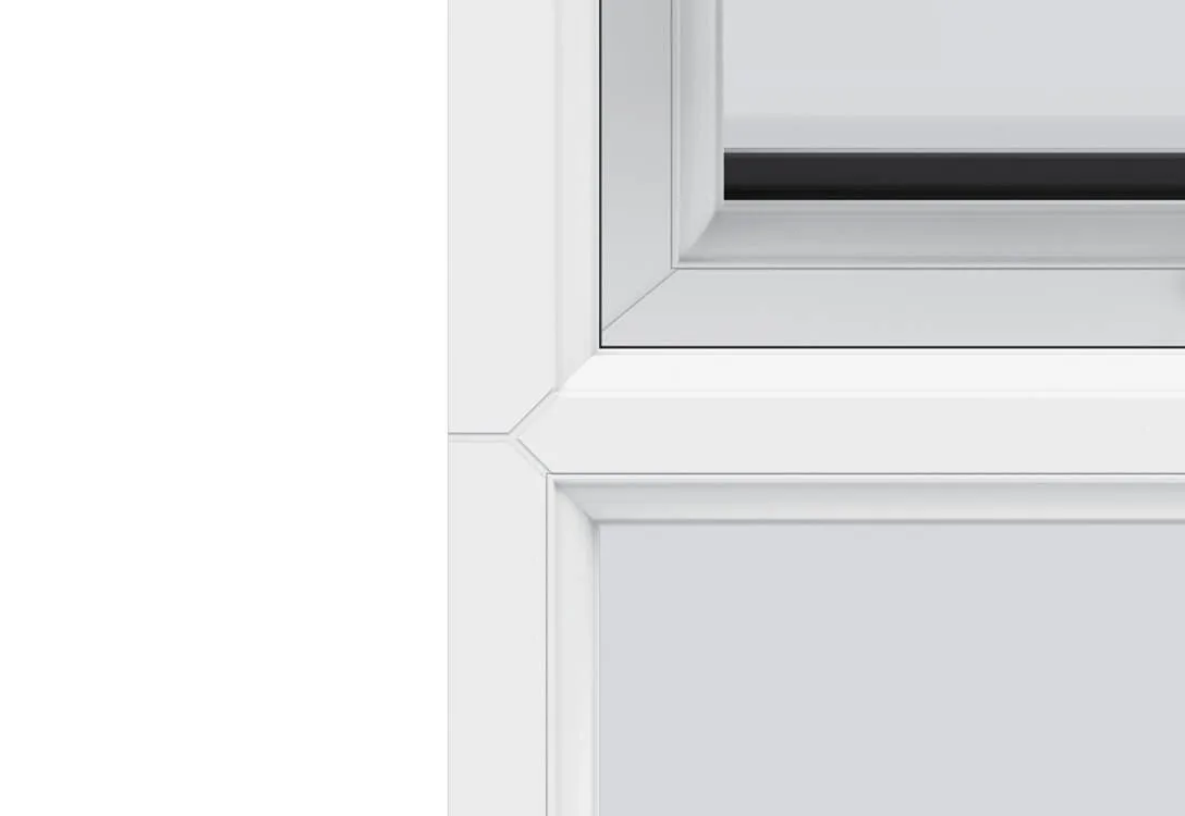 Frame corner detail showing clean lines and crisp detailing