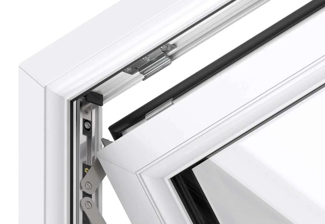 Precision hinge mechanism showing smooth operation technology