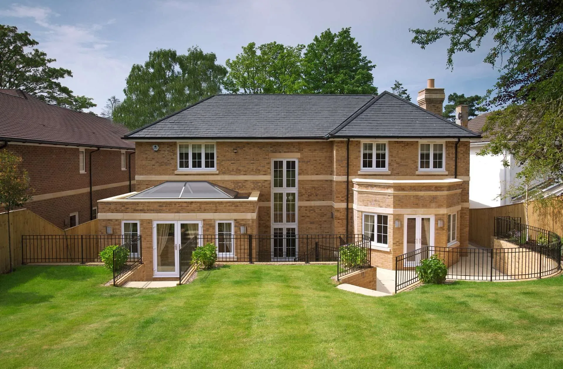 Modern home with S1 roof lantern installation