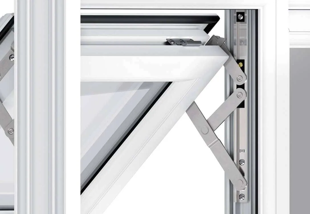 Internal mechanism showing concealed gearing system